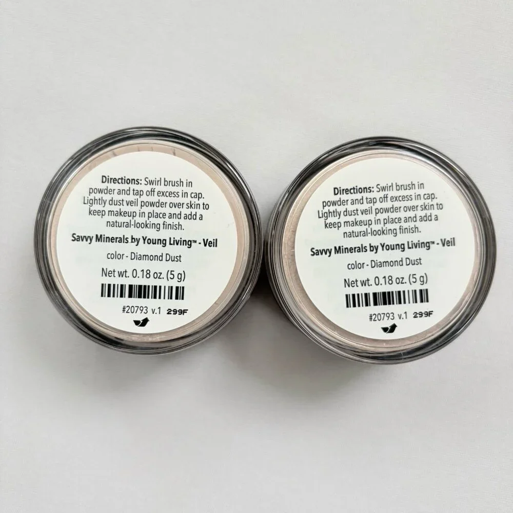 (2) Young Living Savvy Minerals Diamond Dust Veil Setting Powder New Sealed